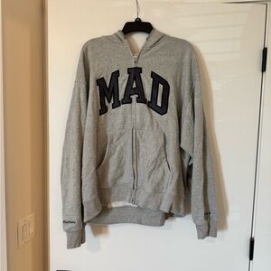 Madhappy x Gap Collab Gray Zip Up Hoodie